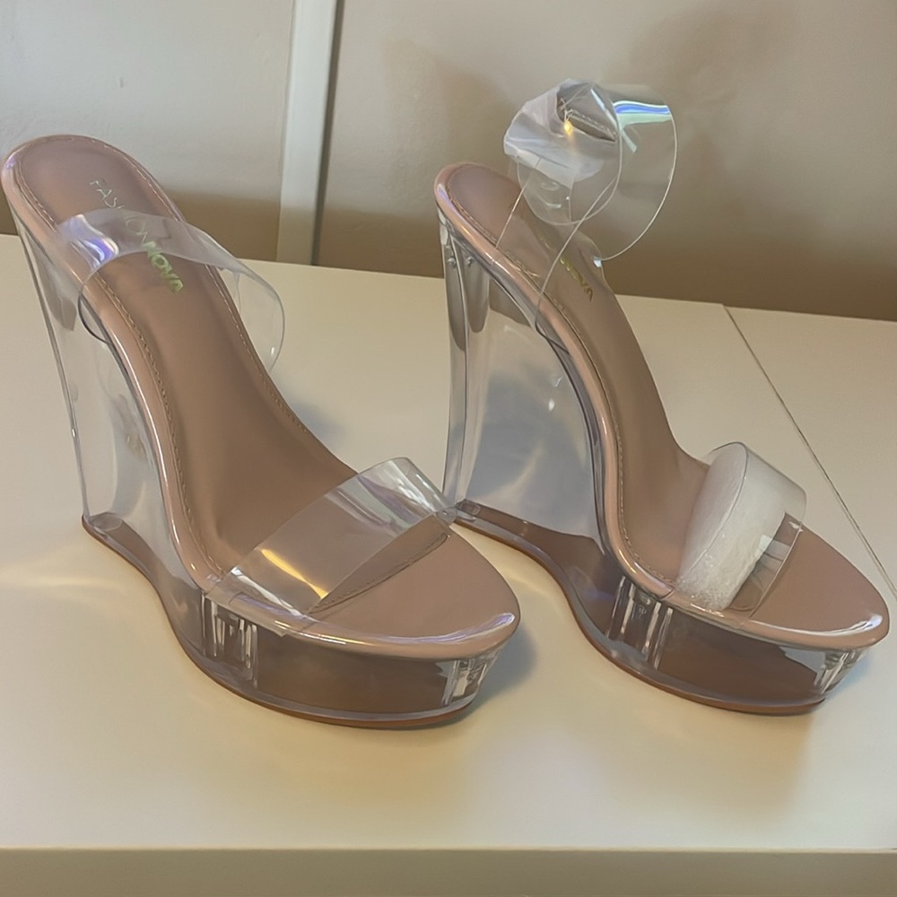 See what I want wedges- Nude - Picture 3 of 5